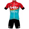 Cykeltøj + Cykelshorts 2023 Lotto Dstny Rød Gul Azur